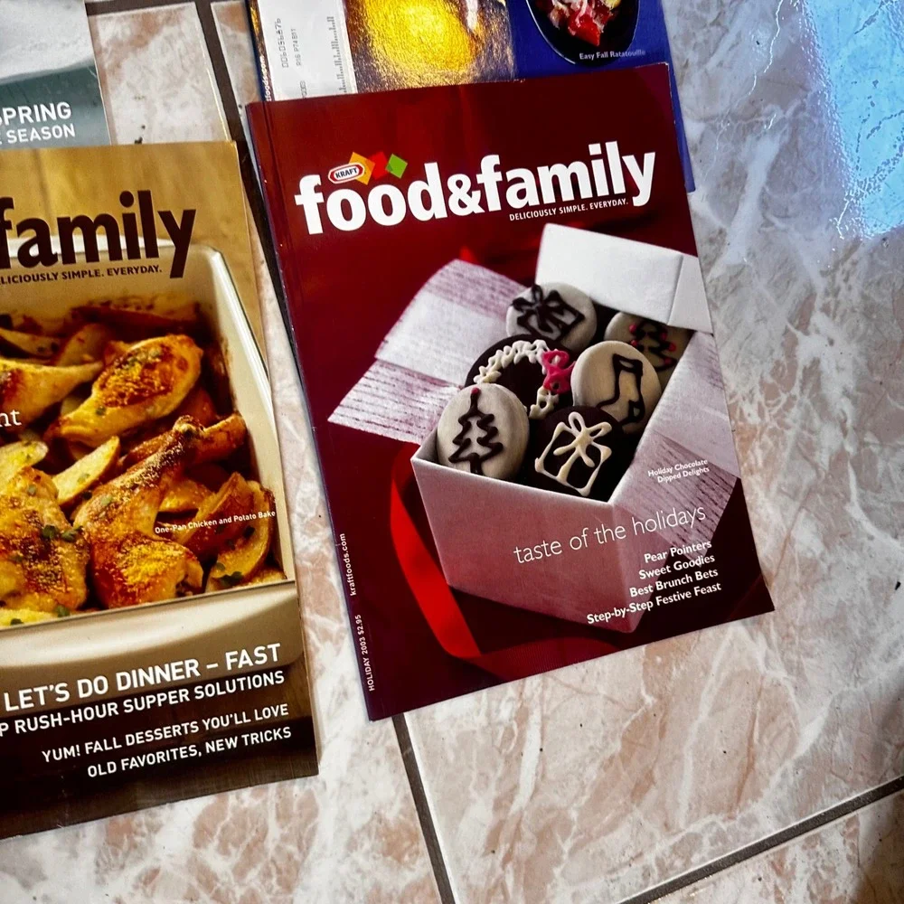17 Vintage Kraft Food & Family Magazine Lot Holiday Recipes Desserts 2002-2009